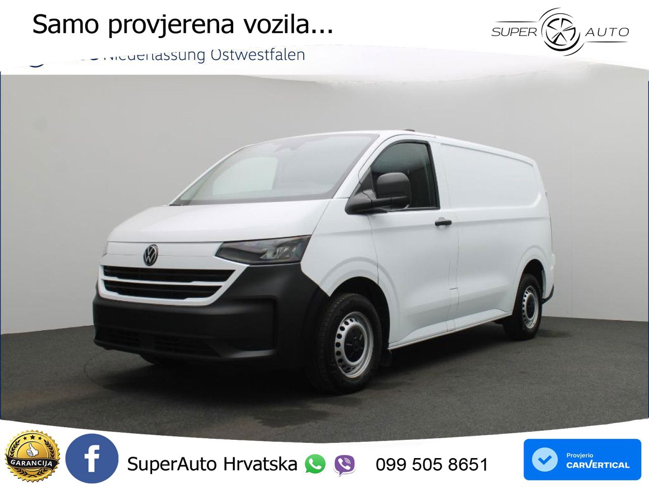Volkswagen Transporter Kasten kurz PDC v+h Kamera Klima ZV 150 KS