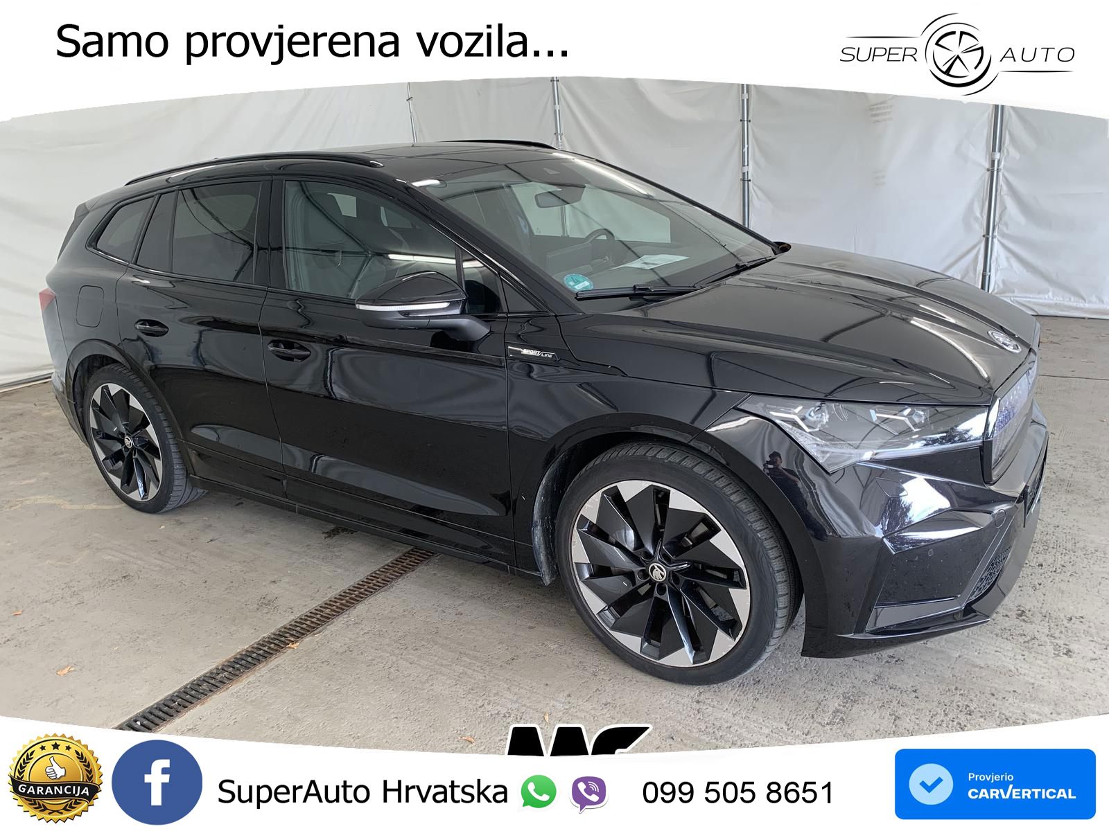 Škoda Enyaq iV 80 82 kWh (204 KS) SportLine LED+GR SJED+ACC