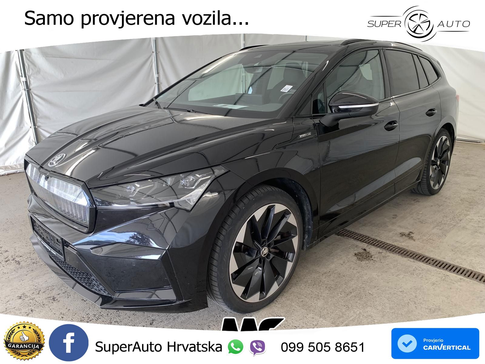 Škoda Enyaq iV 80 82 kWh (204 KS) SportLine LED+GR SJED+ACC