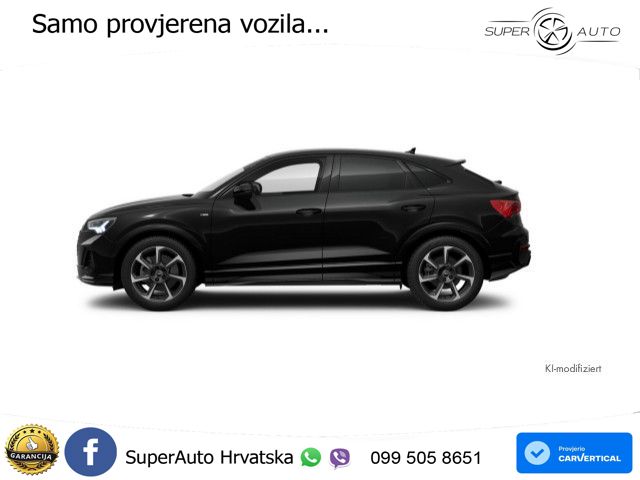 Audi Q3 Sportback 40 TFSI (190 KS) quattro S tronic 2x S line LED+GR SJED+ACC