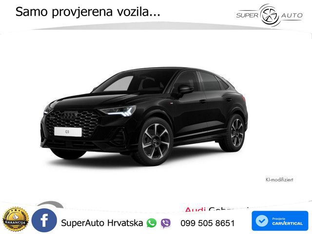 Audi Q3 Sportback 40 TFSI (190 KS) quattro S tronic 2x S line LED+GR SJED+ACC