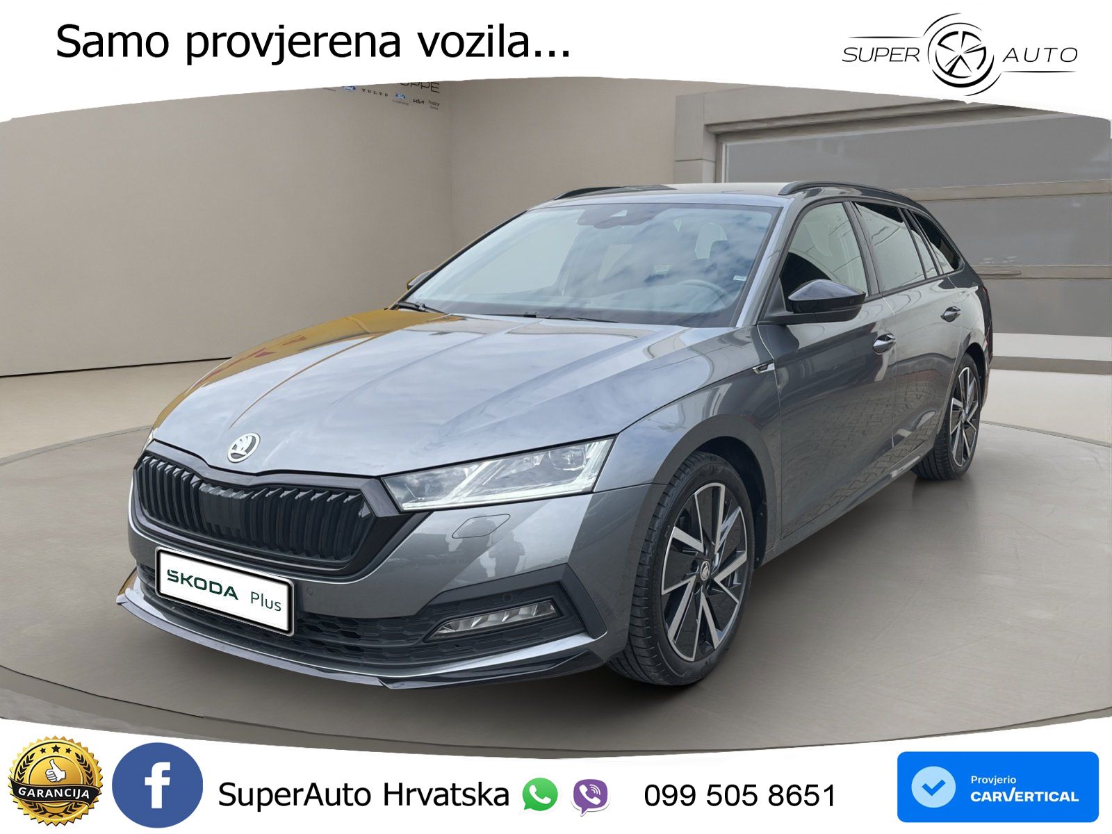 Škoda Octavia Combi 2.0 TDI (150 KS) DSG SportLine LED+GR SJED+ACC