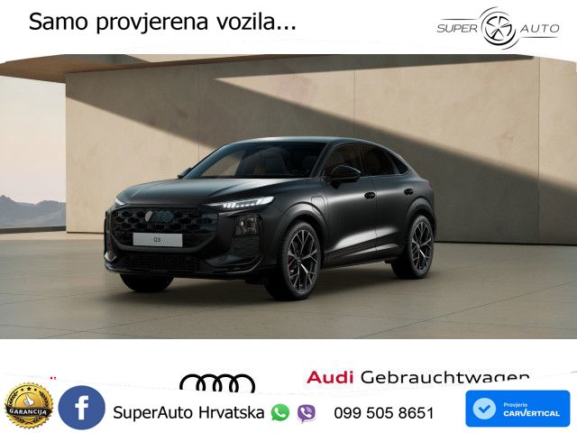 Audi Q3 Sportback 1.5 TFSIe (272 KS) S tronic S line LED+GR SJED+ACC
