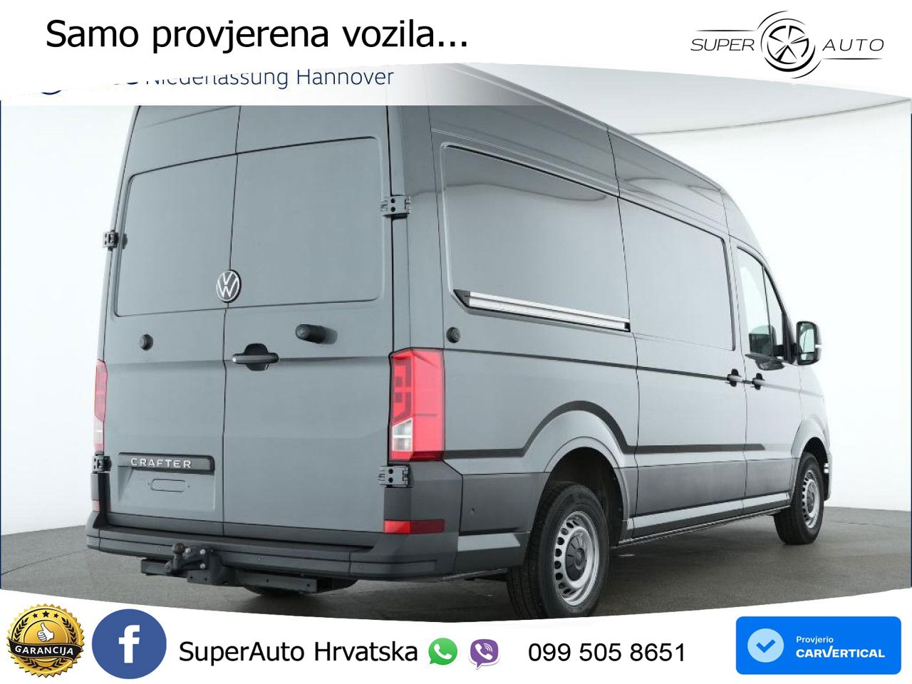 Volkswagen Crafter Kasten mittlerer Radstand AHK Kamera 140 KS
