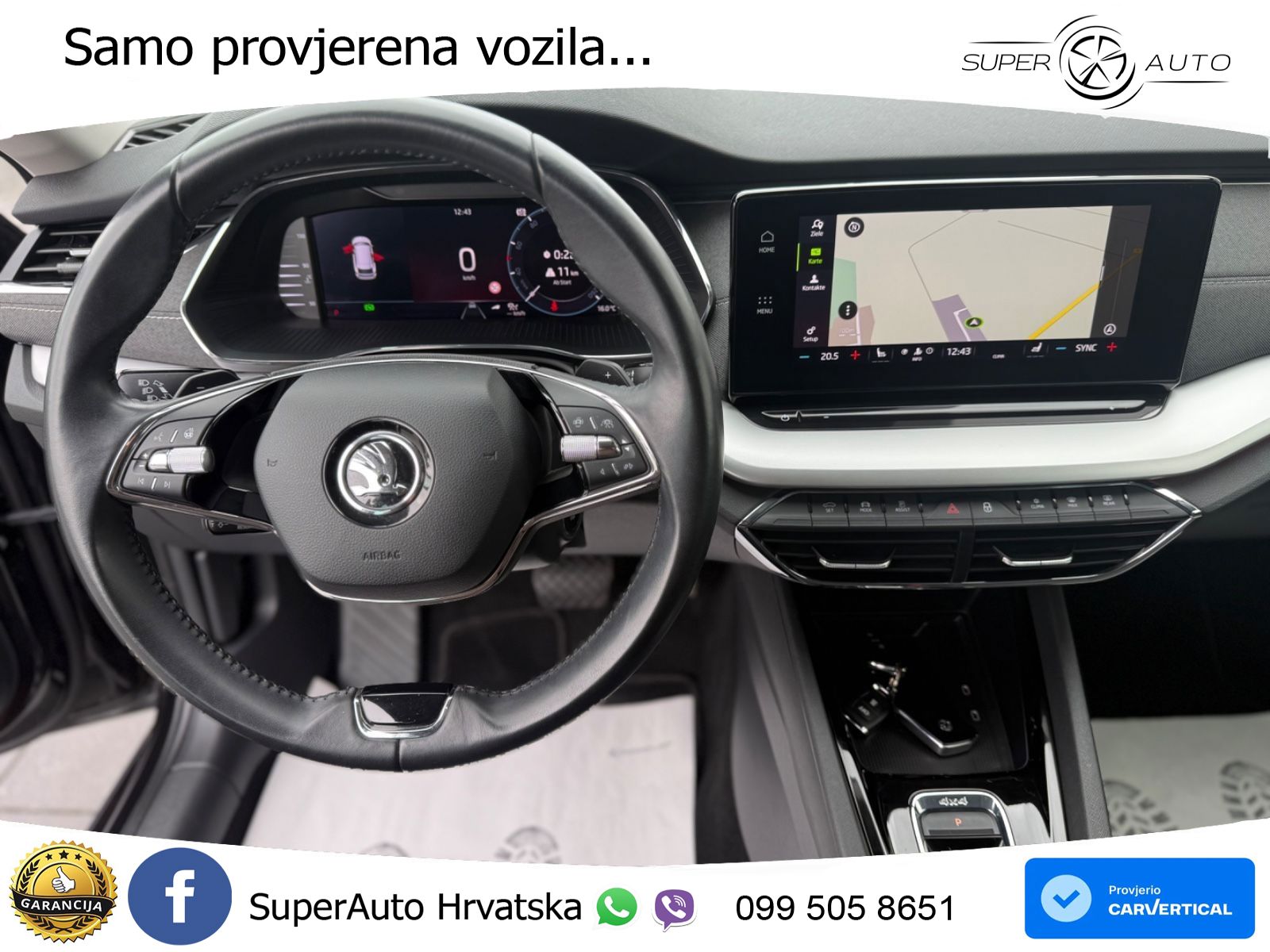 Škoda Octavia Combi 2.0 TSI (190 KS) 4x4 DSG LED+GR SJED+ACC