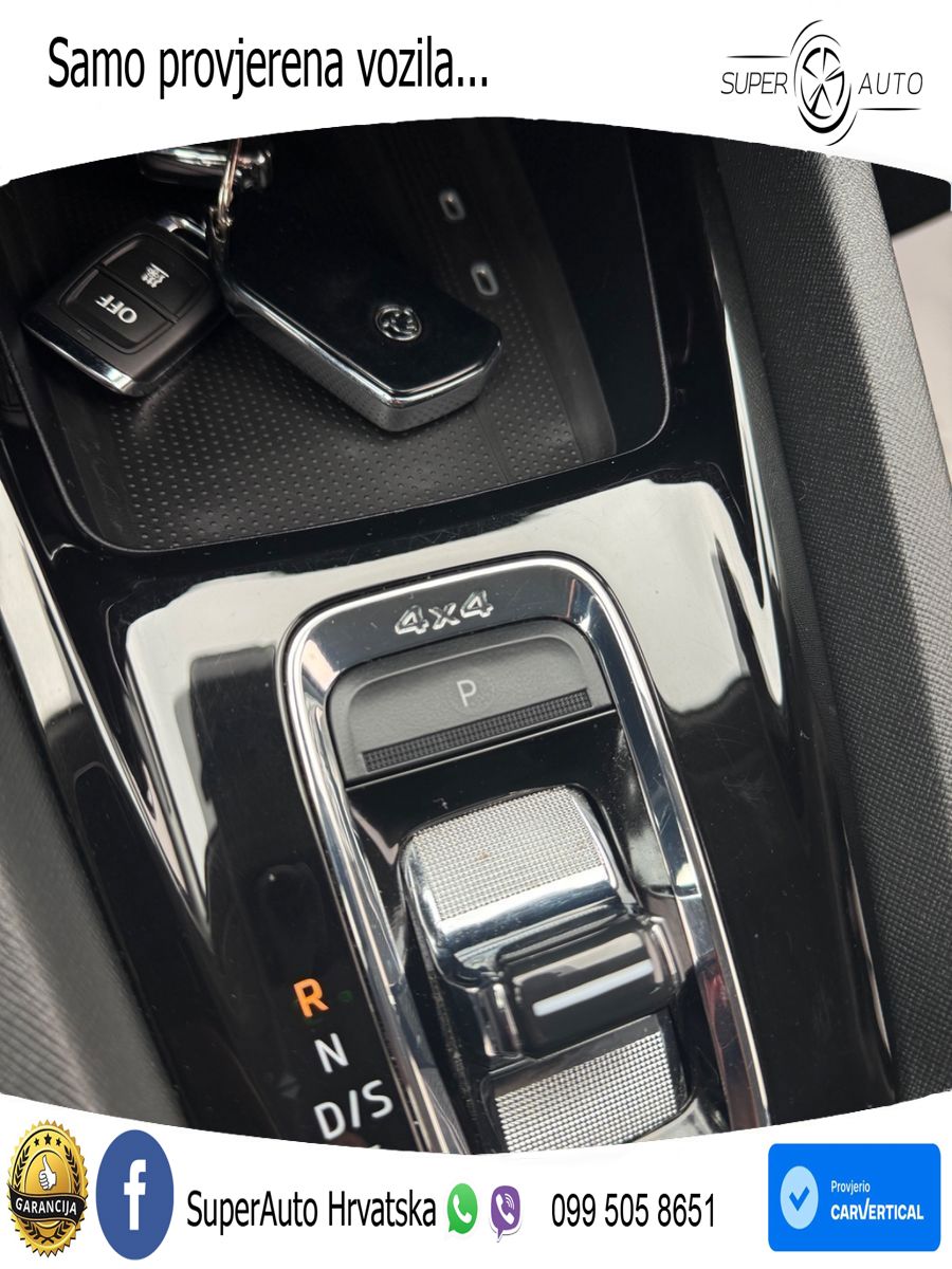 Škoda Octavia Combi 2.0 TSI (190 KS) 4x4 DSG LED+GR SJED+ACC