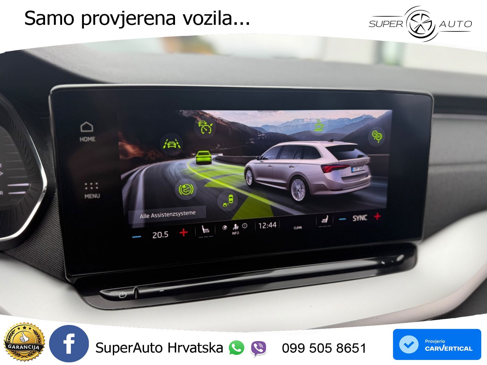Škoda Octavia Combi 2.0 TSI (190 KS) 4x4 DSG LED+GR SJED+ACC