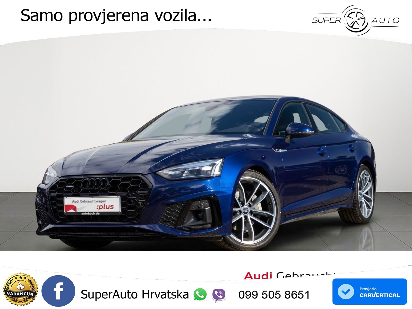 Audi A5 Sportback 40 TDI (204 KS) quattro S tronic S line LED+GR SJED+ACC