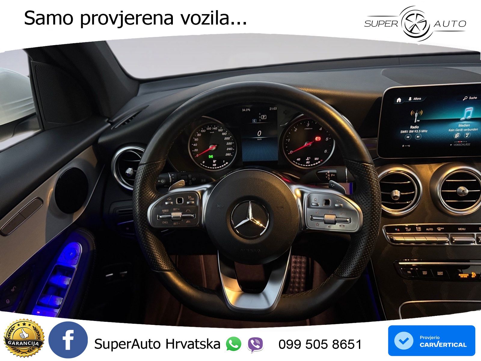 Mercedes GLC 220d (194 KS) 4MATIC G-TRONIC AMG LED+GR SJED+ACC