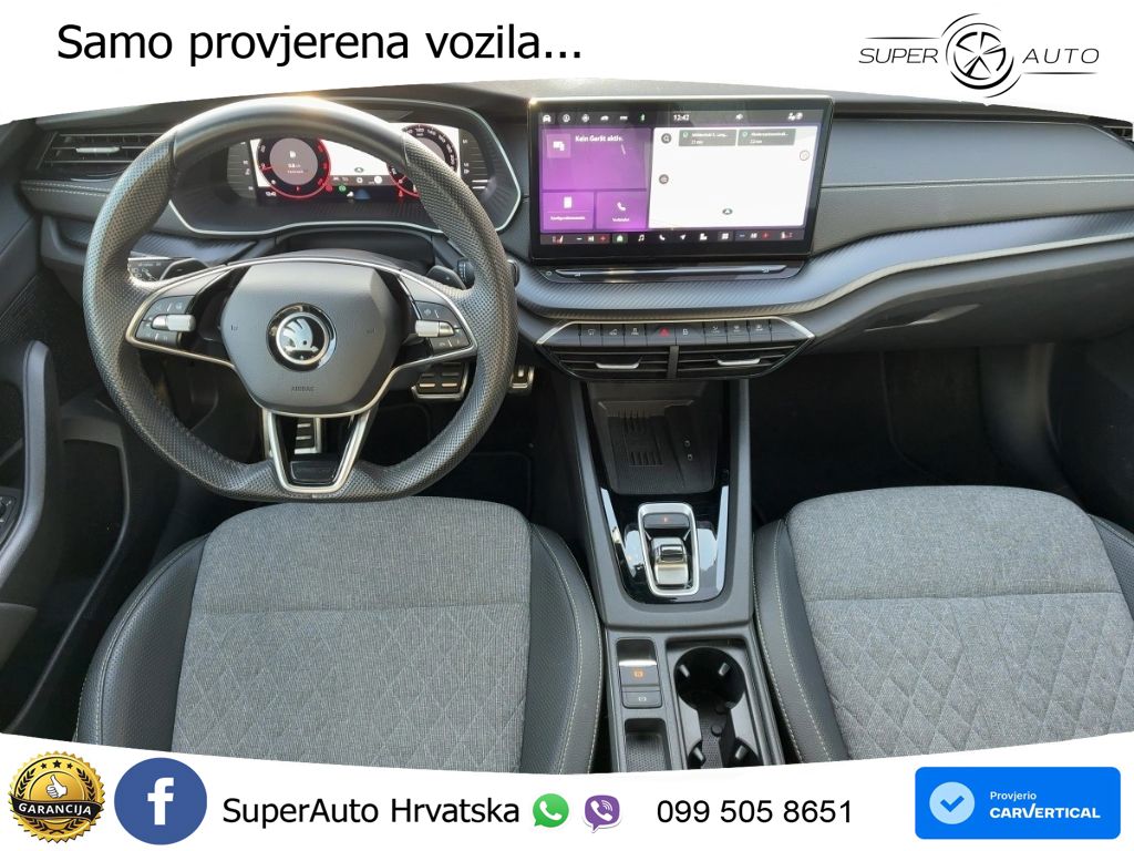 Škoda Octavia Combi 2.0 TDI (150 KS) DSG SportLine MATRIX+GR SJED+KAM