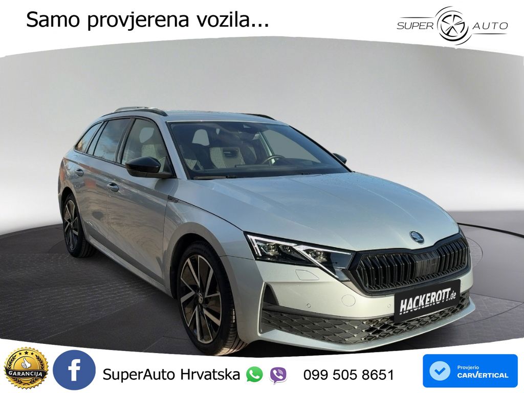 Škoda Octavia Combi 2.0 TDI (150 KS) DSG SportLine MATRIX+GR SJED+KAM