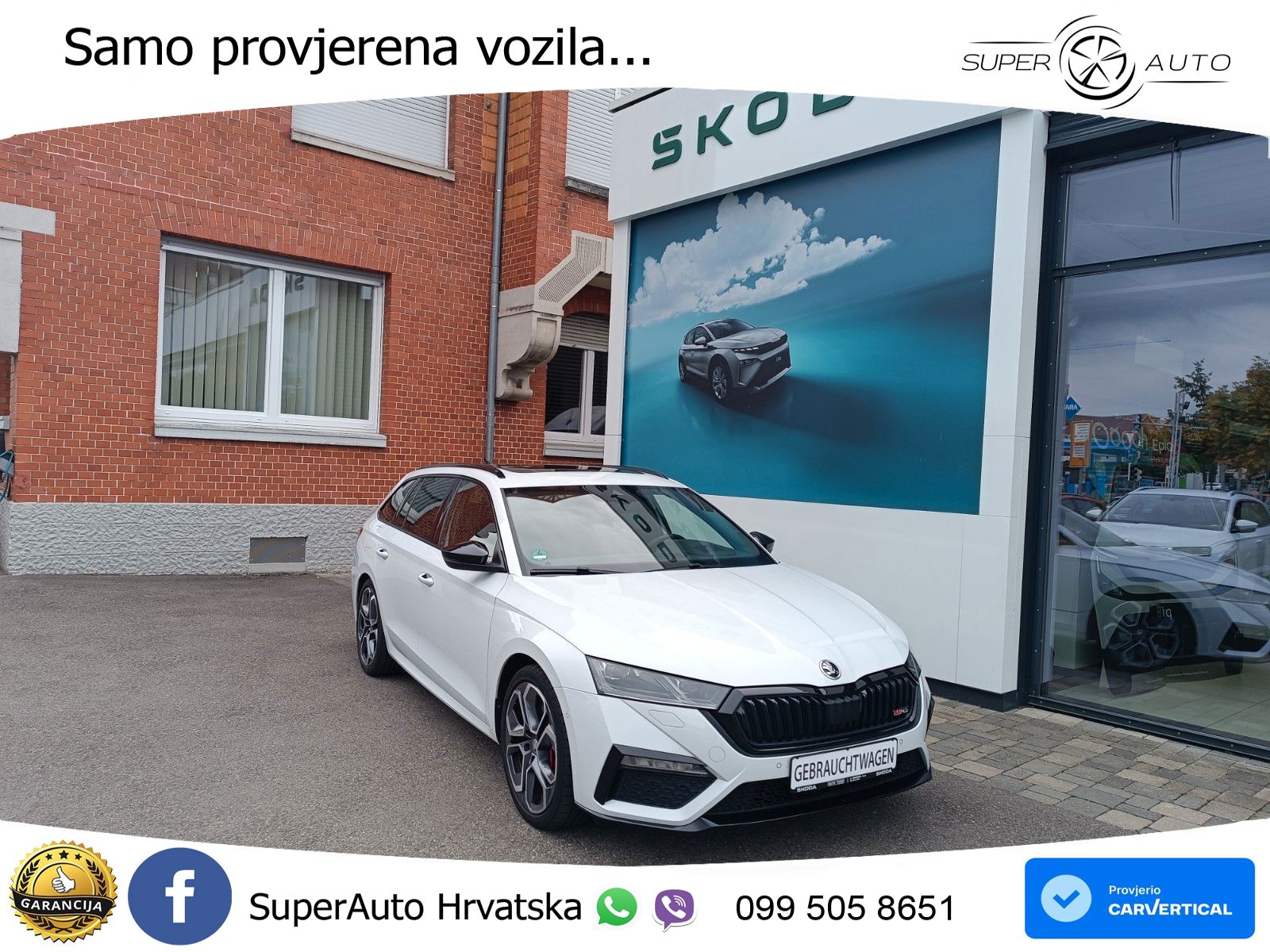 Škoda Octavia Combi RS 2.0 TSI (245 KS) DSG LED+GR SJED+ACC