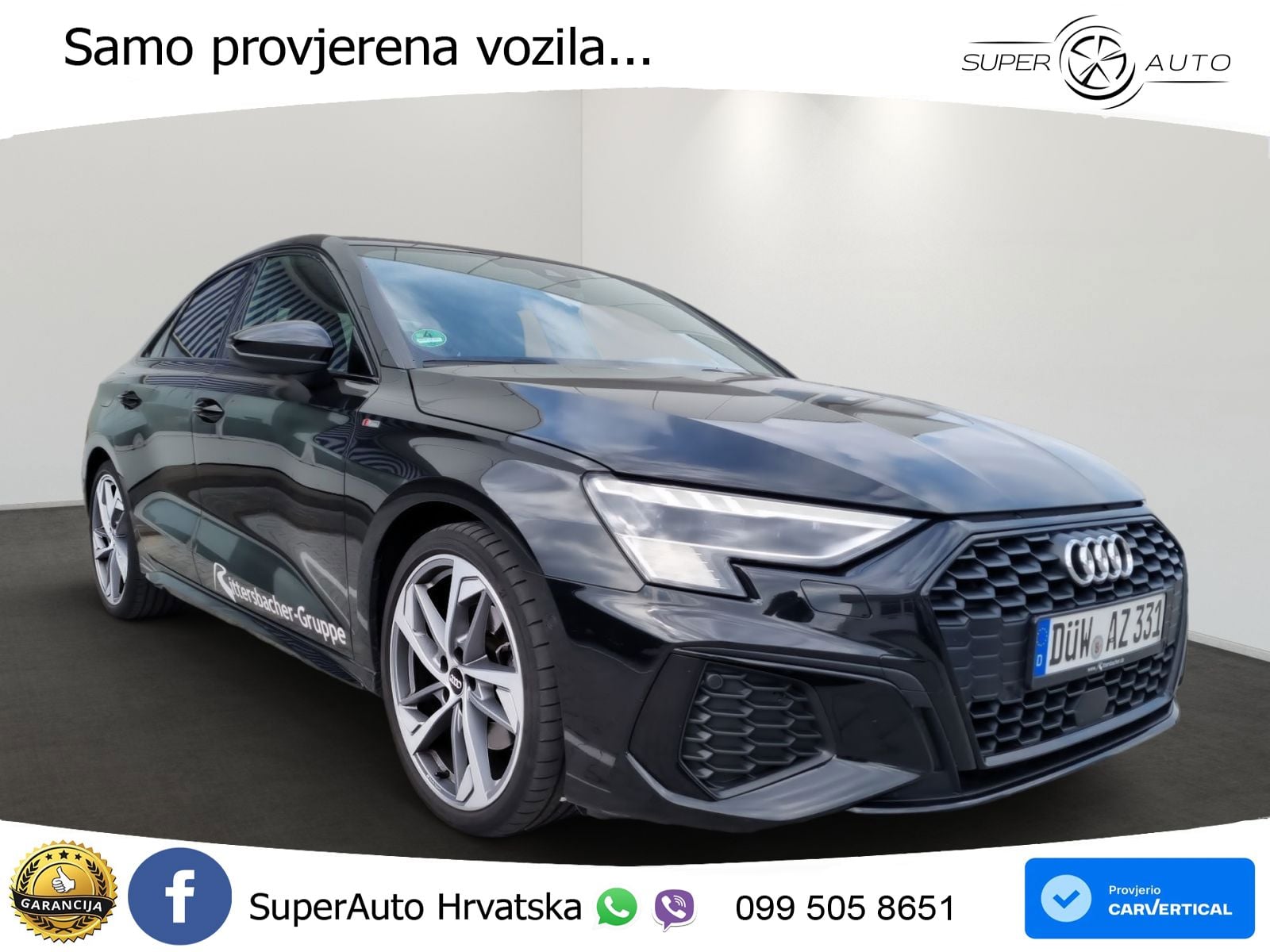 Audi A3 Limuzina 35 TFSI (150 KS) S tronic S line LED+GR SJED+ACC