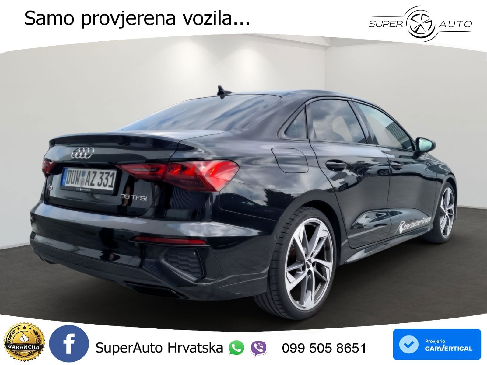 Audi A3 Limuzina 35 TFSI (150 KS) S tronic S line LED+GR SJED+ACC