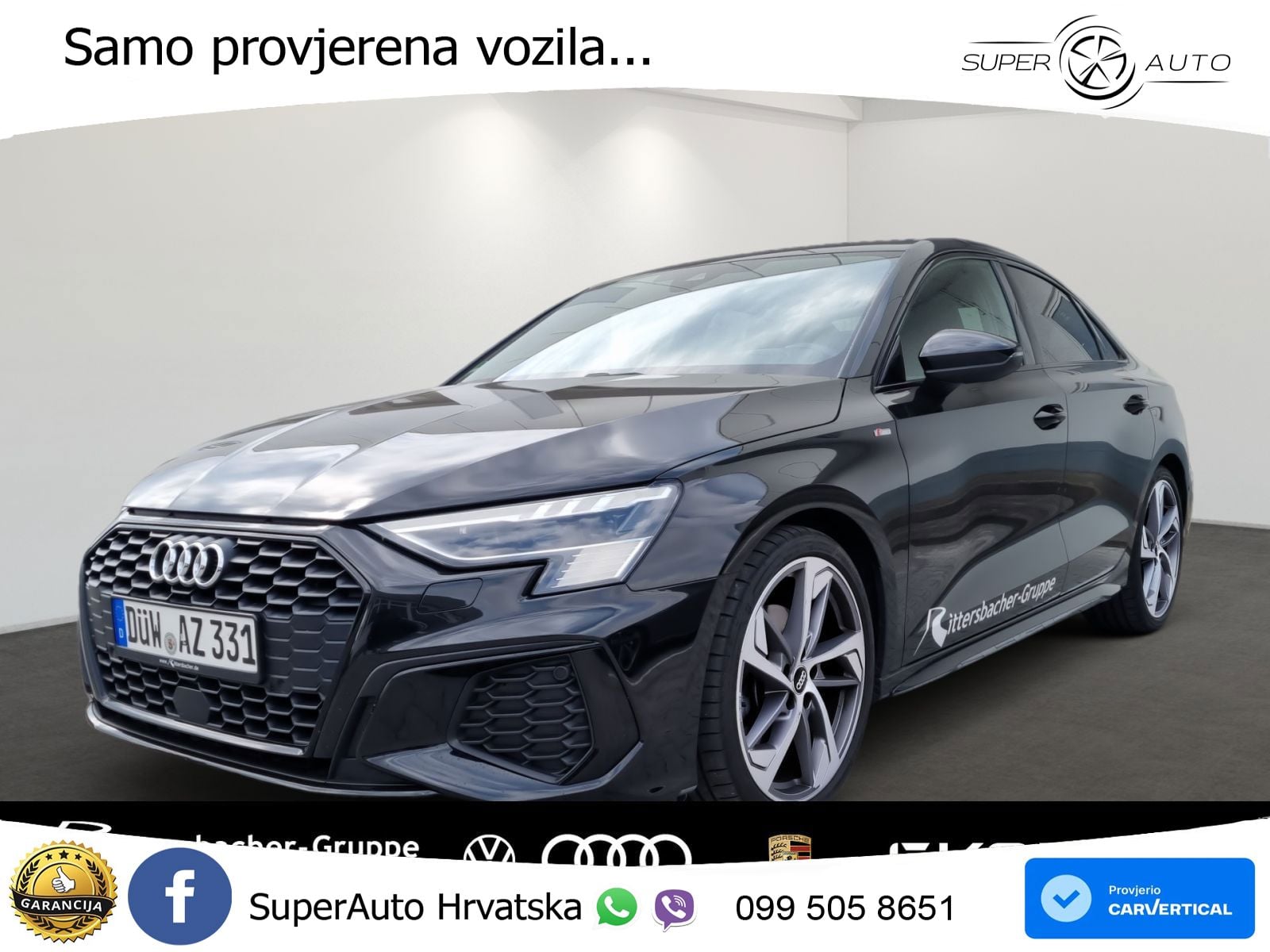 Audi A3 Limuzina 35 TFSI (150 KS) S tronic S line LED+GR SJED+ACC