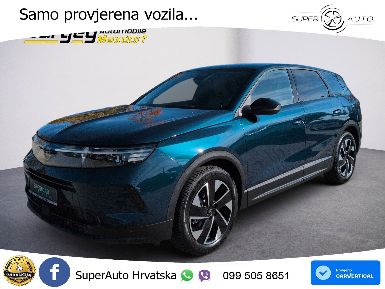 Opel Grandland 1.2 Turbo (145 KS) Hybrid eDCT GS LED+GR SJED+ACC
