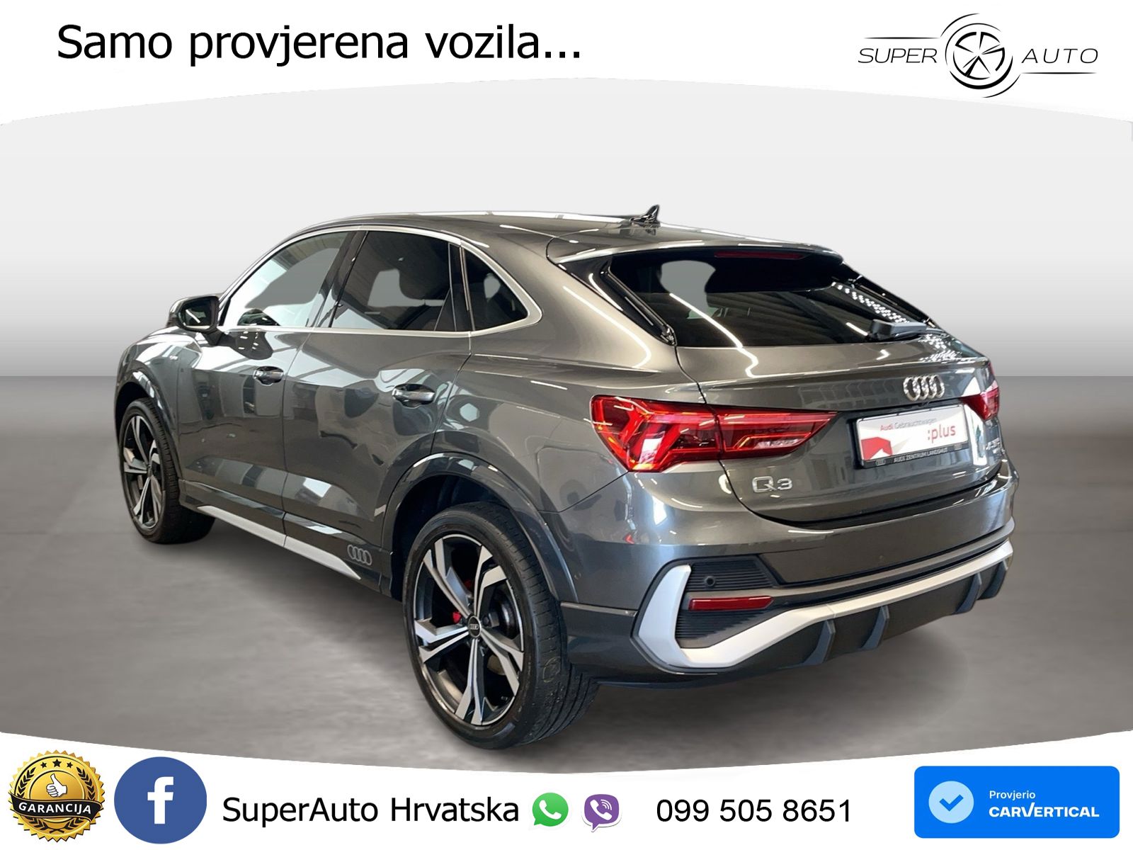 Audi Q3 II Sportback 45 TFSI (245 KS) quattro S tronic S line LED+GR SJED+ACC
