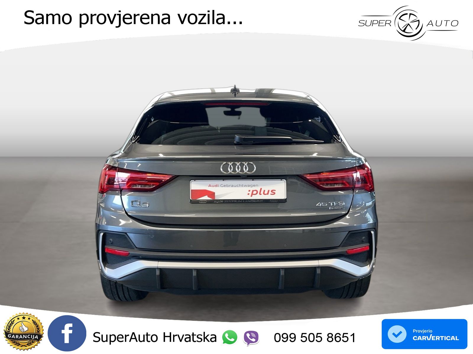 Audi Q3 II Sportback 45 TFSI (245 KS) quattro S tronic S line LED+GR SJED+ACC
