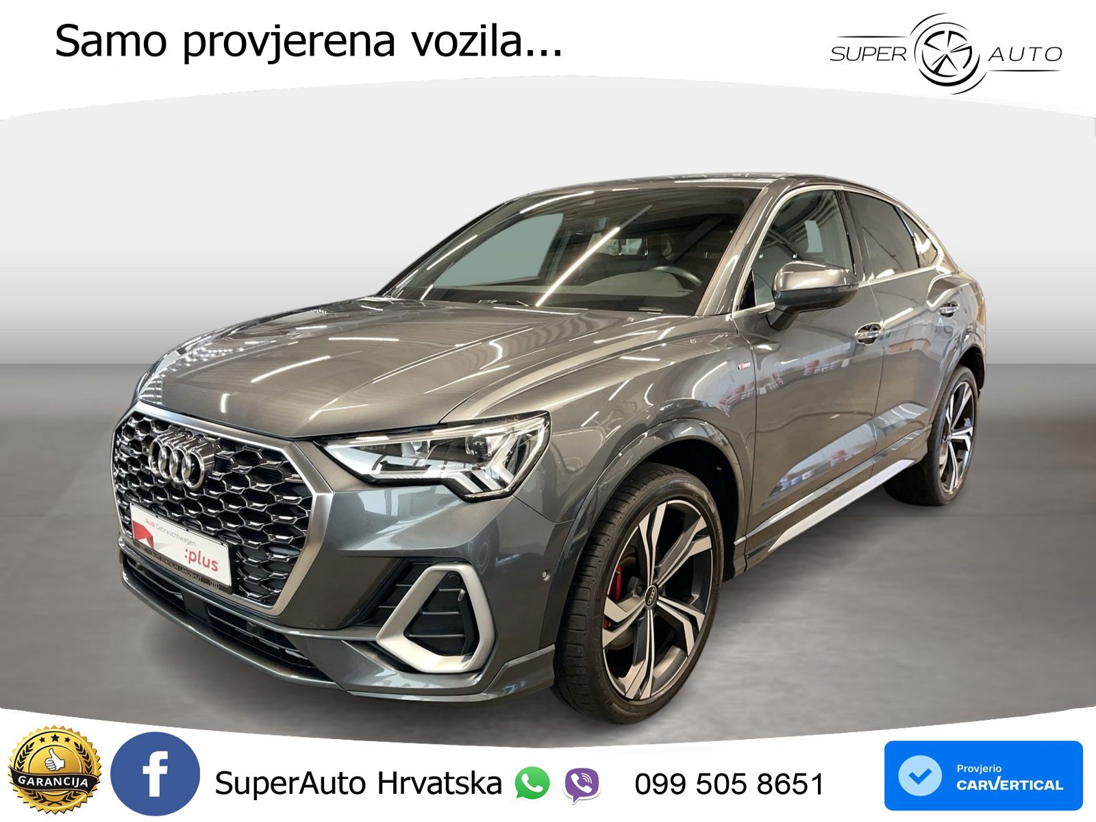 Audi Q3 II Sportback 45 TFSI (245 KS) quattro S tronic S line LED+GR SJED+ACC