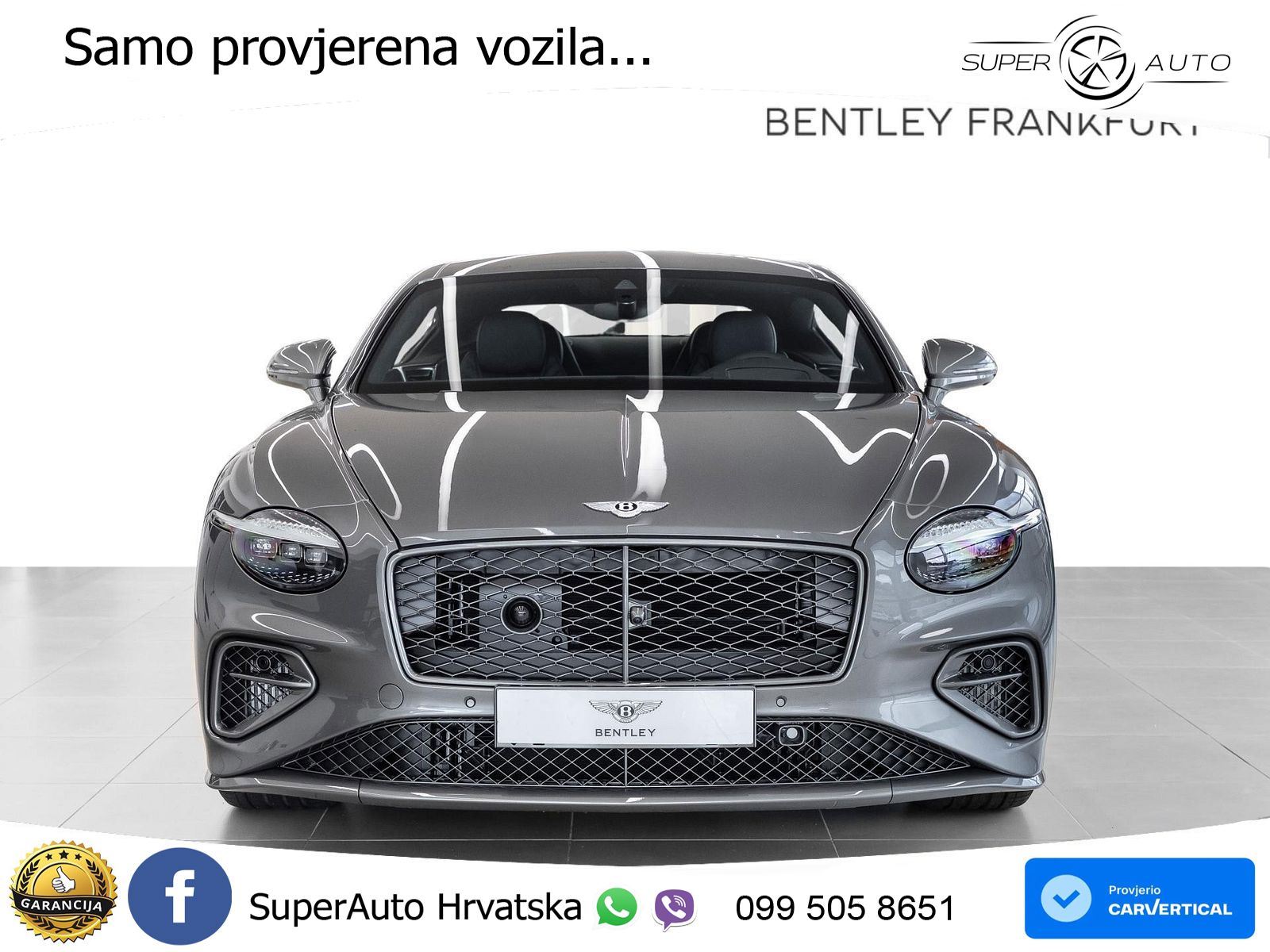 Bentley Continental GT IV 4.0 V8 TFSi (782 KS) AWD DCT ZRAČNI+ACC+GR SJED+360