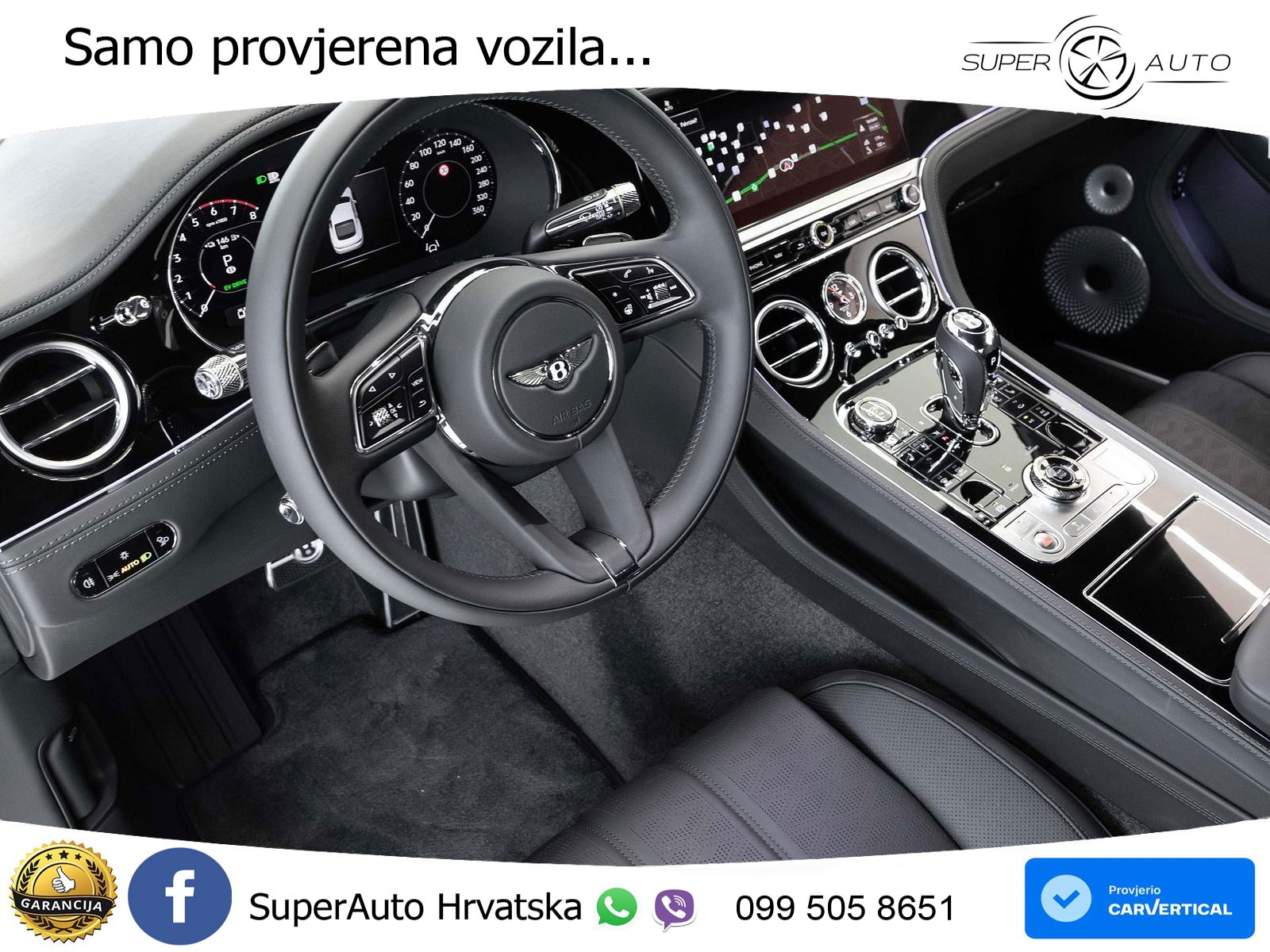 Bentley Continental GT IV 4.0 V8 TFSi (782 KS) AWD DCT ZRAČNI+ACC+GR SJED+360