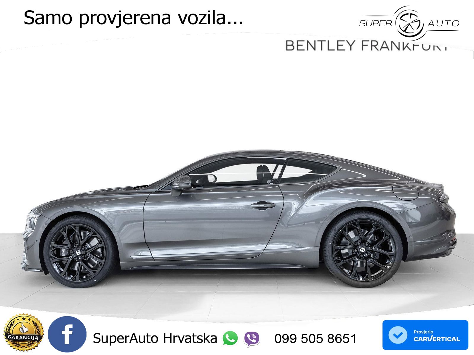 Bentley Continental GT IV 4.0 V8 TFSi (782 KS) AWD DCT ZRAČNI+ACC+GR SJED+360