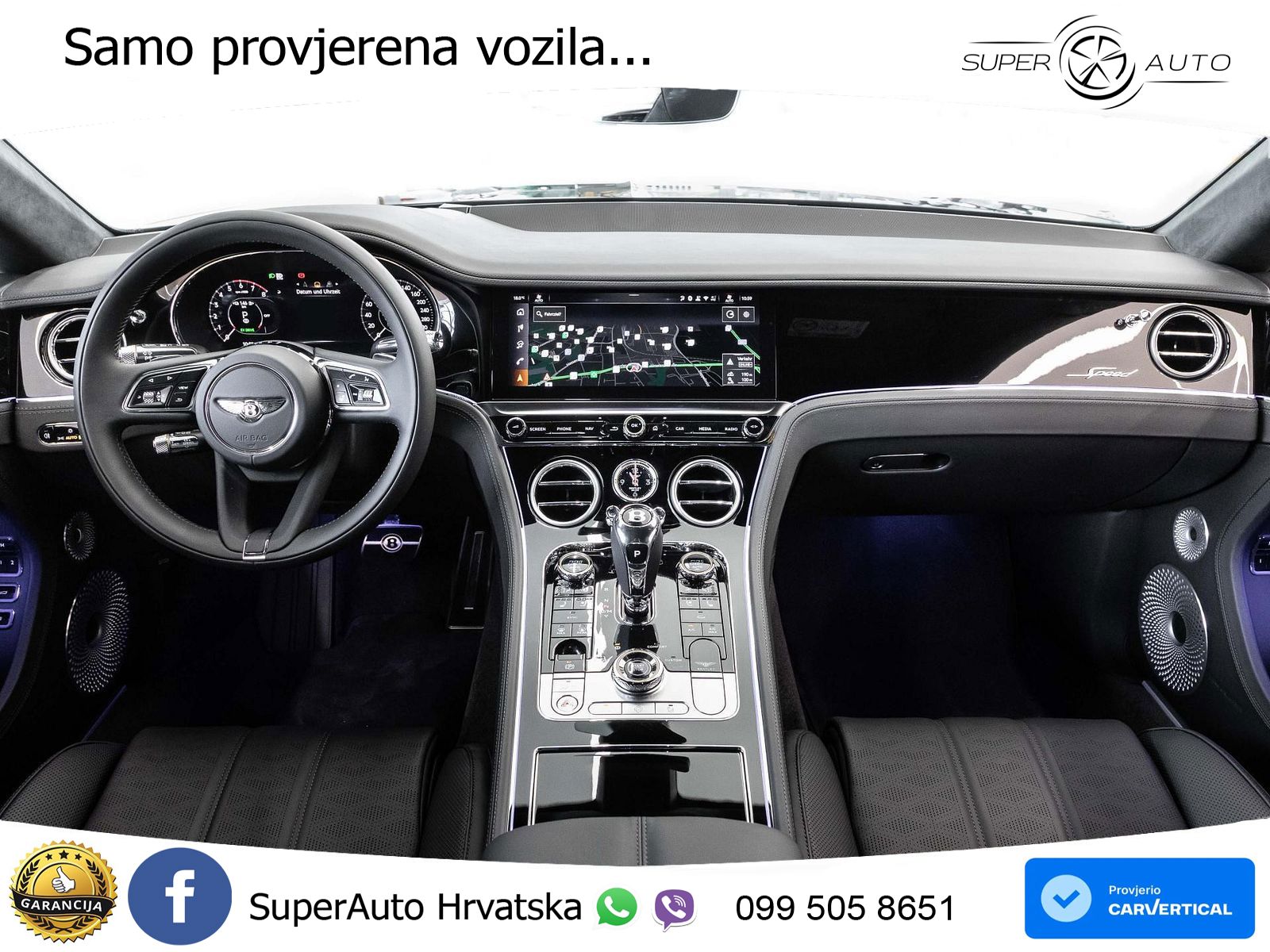 Bentley Continental GT IV 4.0 V8 TFSi (782 KS) AWD DCT ZRAČNI+ACC+GR SJED+360