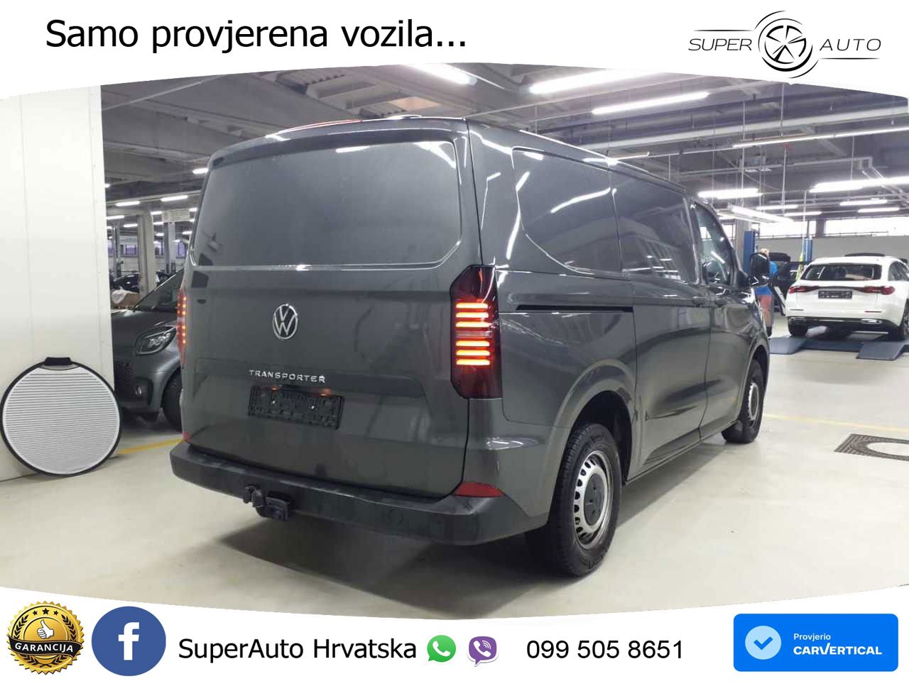 Volkswagen T7 Transporter Kasten Navi AHK PDC CAM 150 KS