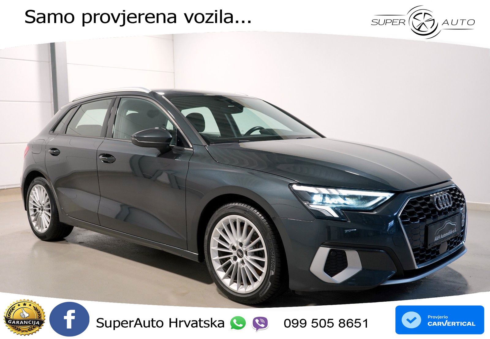 Audi A3 35 TDI (150 KS) S tronic LED+GR SJED+ACC