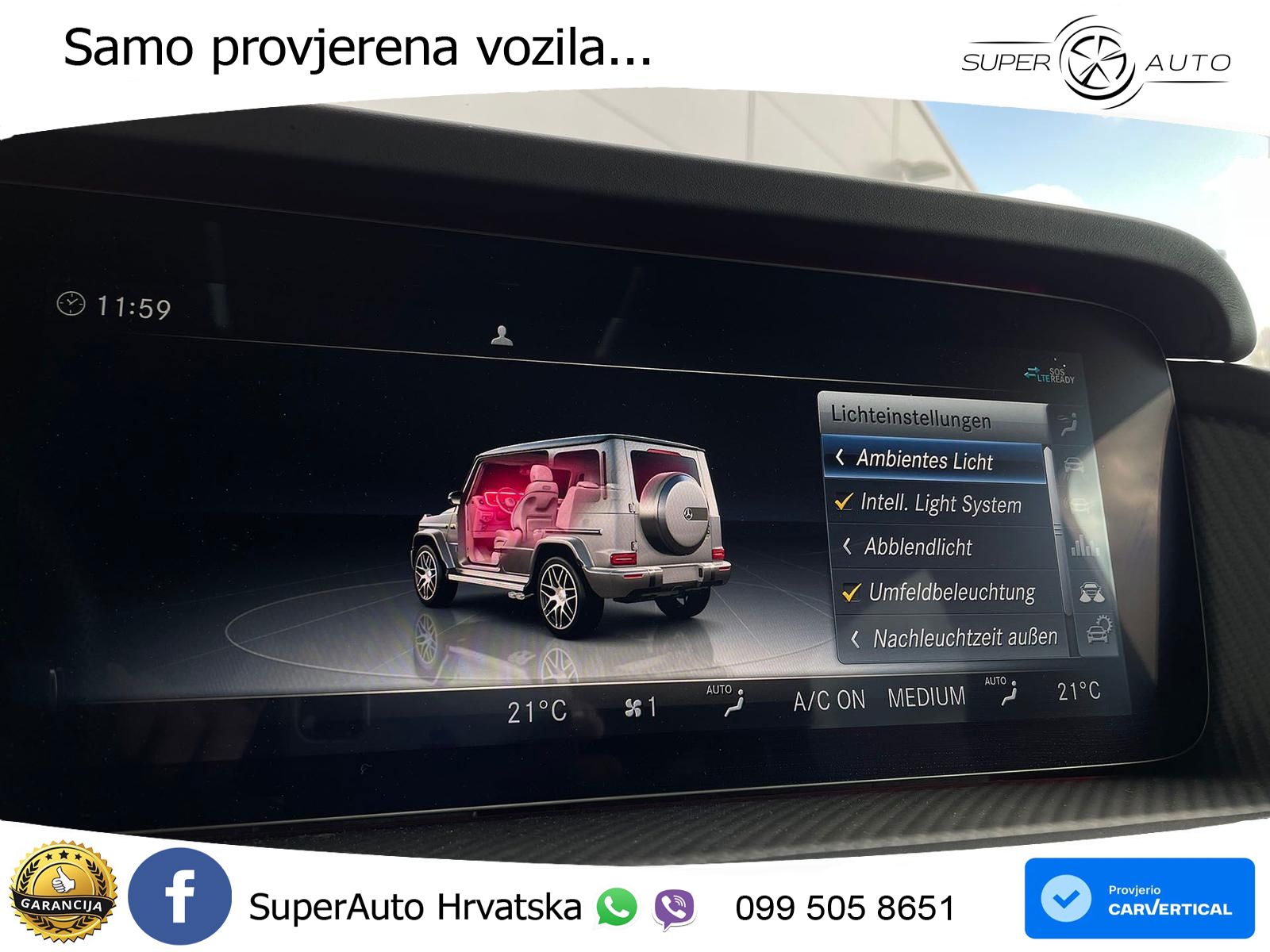 Mercedes AMG G 63 Long V8 (585 KS) 4MATIC 9G-TRONIC AMG SPEEDSHIFT PLUS