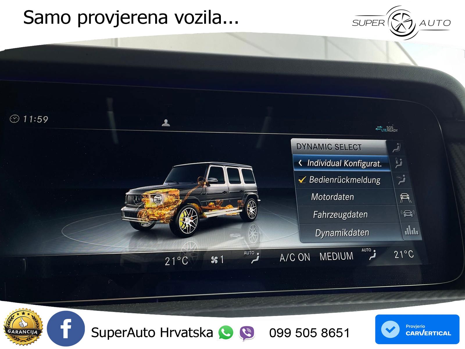 Mercedes AMG G 63 Long V8 (585 KS) 4MATIC 9G-TRONIC AMG SPEEDSHIFT PLUS