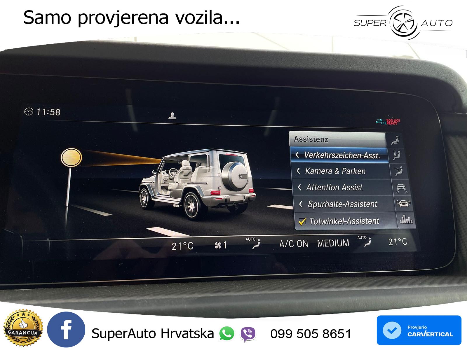 Mercedes AMG G 63 Long V8 (585 KS) 4MATIC 9G-TRONIC AMG SPEEDSHIFT PLUS