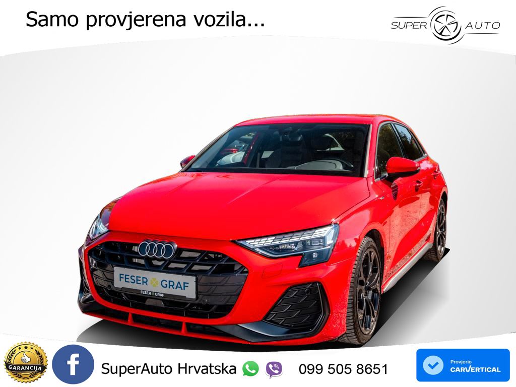 Audi A3 35 TFSI (150 KS) S tronic S line LED+GR SJED+ACC