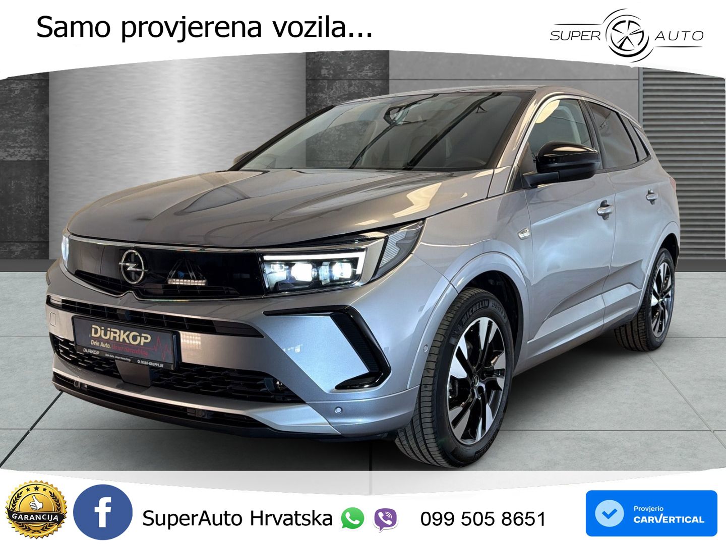 Opel Grandland 1.2i Turbo (130 KS) Automatic Elegance LED+GR SJED+ACC