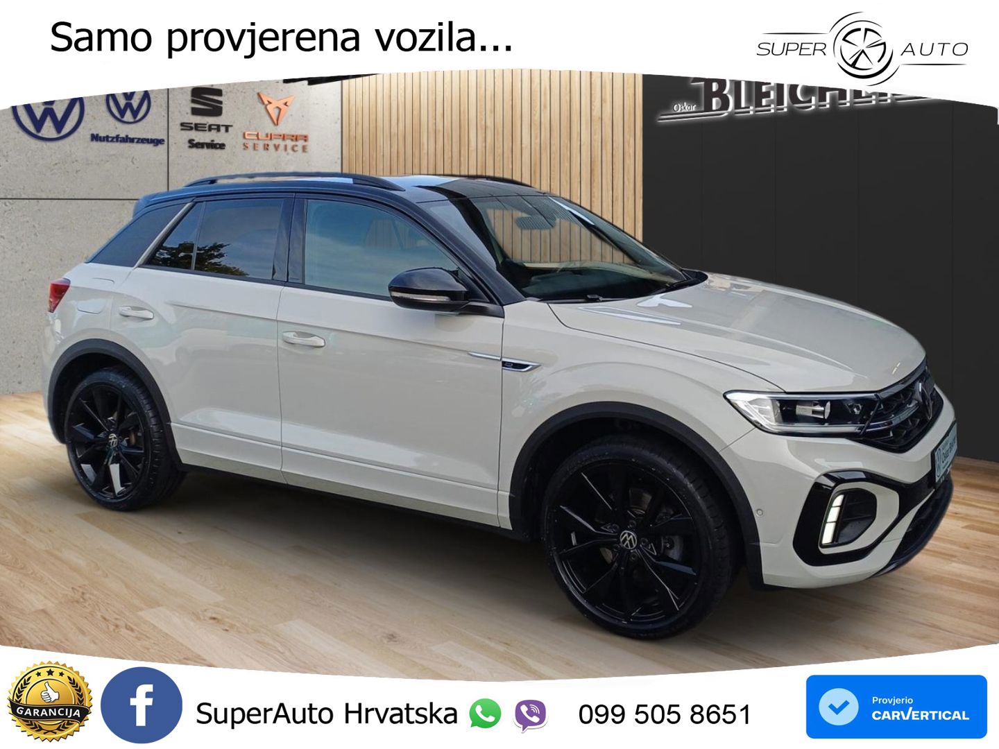 Volkswagen T-Roc 2.0 TSI (190 KS) 4M DSG R-Line LED+GR SJED+ACC