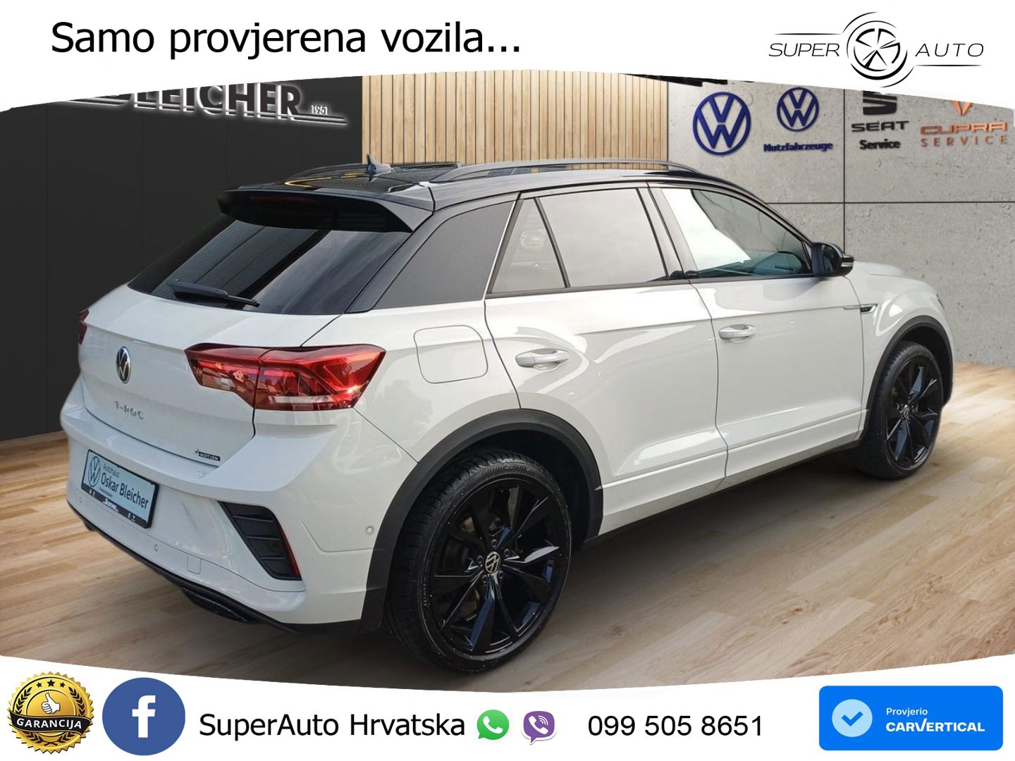 Volkswagen T-Roc 2.0 TSI (190 KS) 4M DSG R-Line LED+GR SJED+ACC