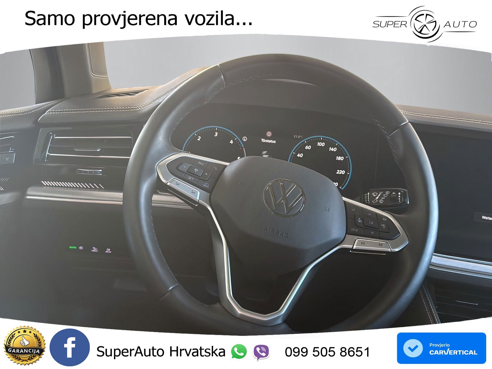 Volkswagen Touareg 3.0 V6 TDI (231 KS) 4MOTION Tiptronic ZRAČNI+ACC+GR SJED+KAM+PANO
