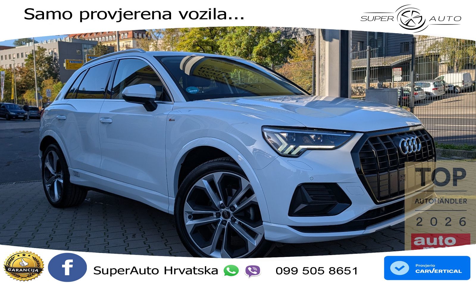 Audi Q3 2.0 TDI (150 KS) S tronic S line LED+GR SJED+ACC