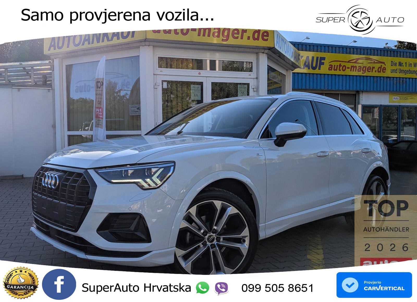 Audi Q3 2.0 TDI (150 KS) S tronic S line LED+GR SJED+ACC