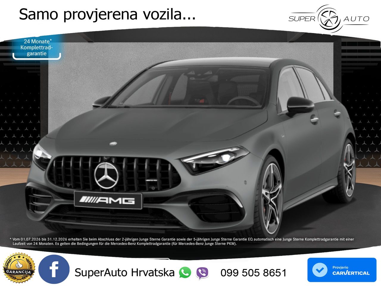 Mercedes-Benz AMG A 45 S 4MATIC+ AMG SPEEDSHIFT DCT 8G LED+GR SJED+ACC