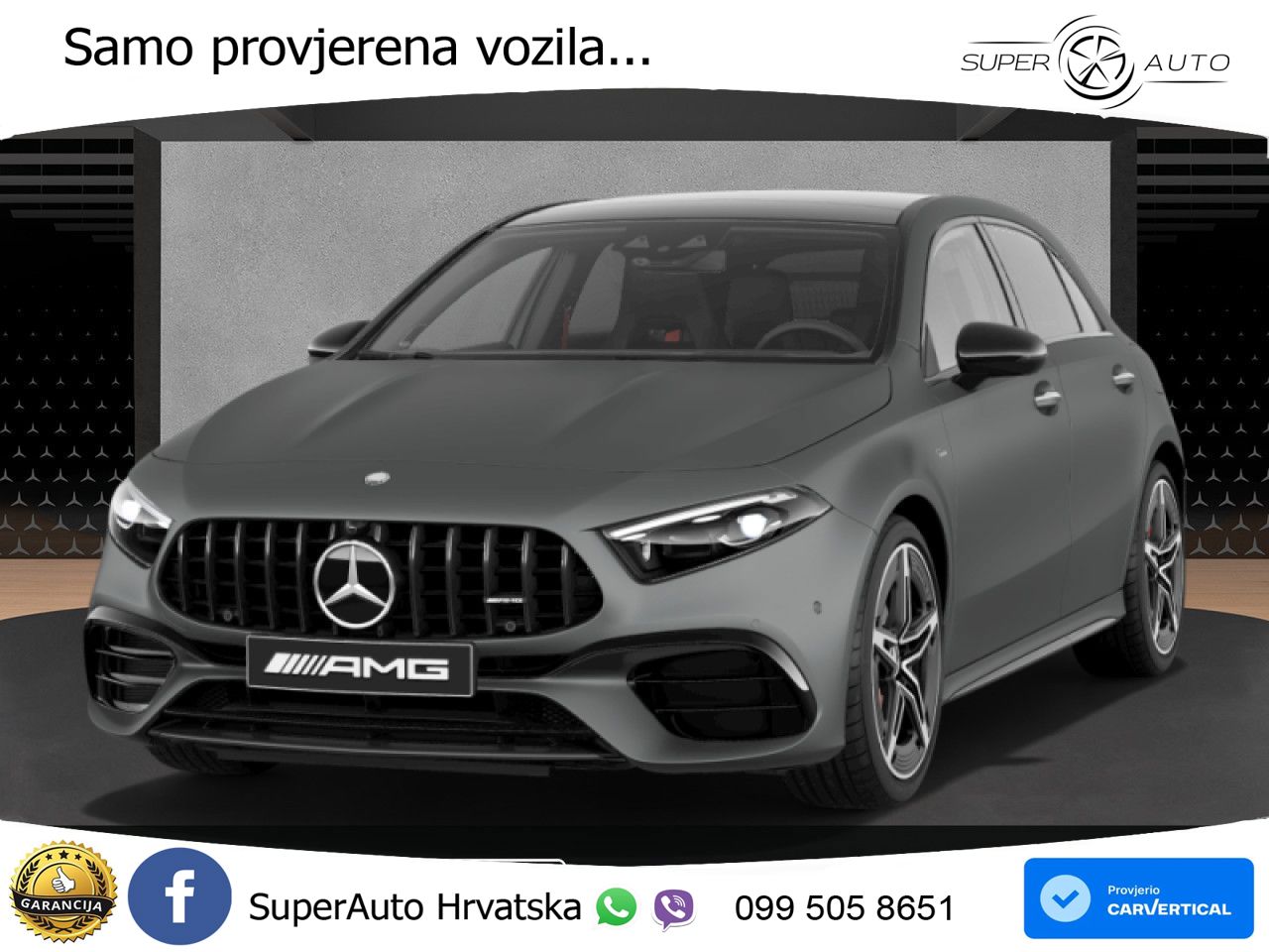 Mercedes-Benz AMG A 45 S 4MATIC+ AMG SPEEDSHIFT DCT 8G LED+GR SJED+ACC