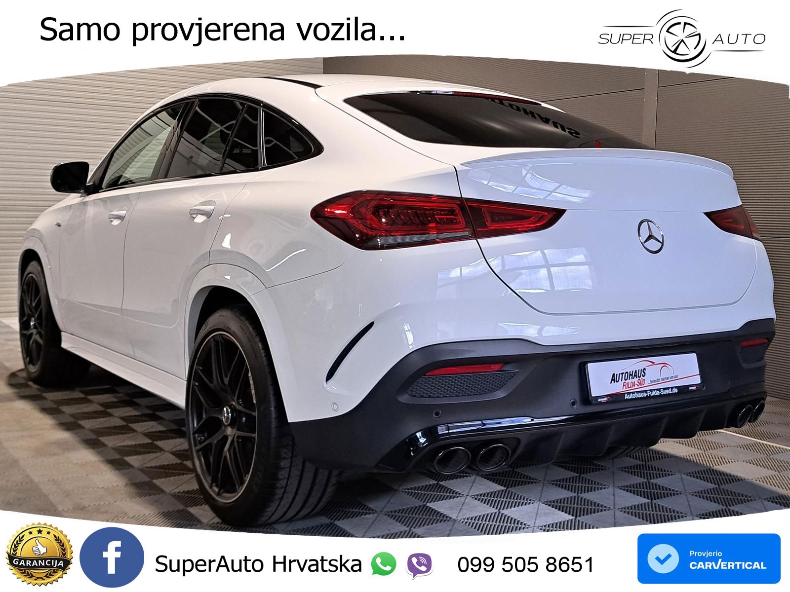 Mercedes AMG GLE Coupe 53 (435 KS) EQ Boost 4MATIC+ AMG SPEEDSHIFT TCT 9G ACC+HEAD+GR SJED+360+PANO