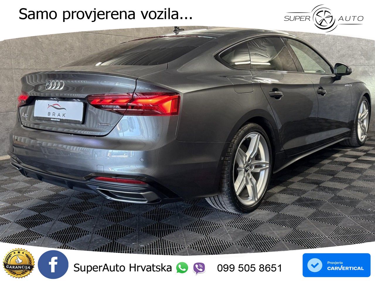 Audi A5 Sportback 50 TDI V6 (286 KS) quattro Tiptronic S line MATRIX+GR SJED+KAM