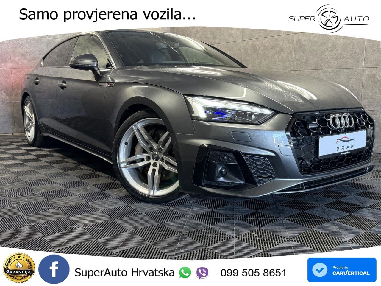Audi A5 Sportback 50 TDI V6 (286 KS) quattro Tiptronic S line MATRIX+GR SJED+KAM