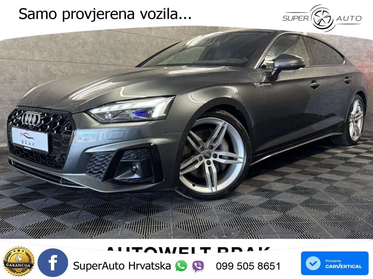 Audi A5 Sportback 50 TDI V6 (286 KS) quattro Tiptronic S line MATRIX+GR SJED+KAM