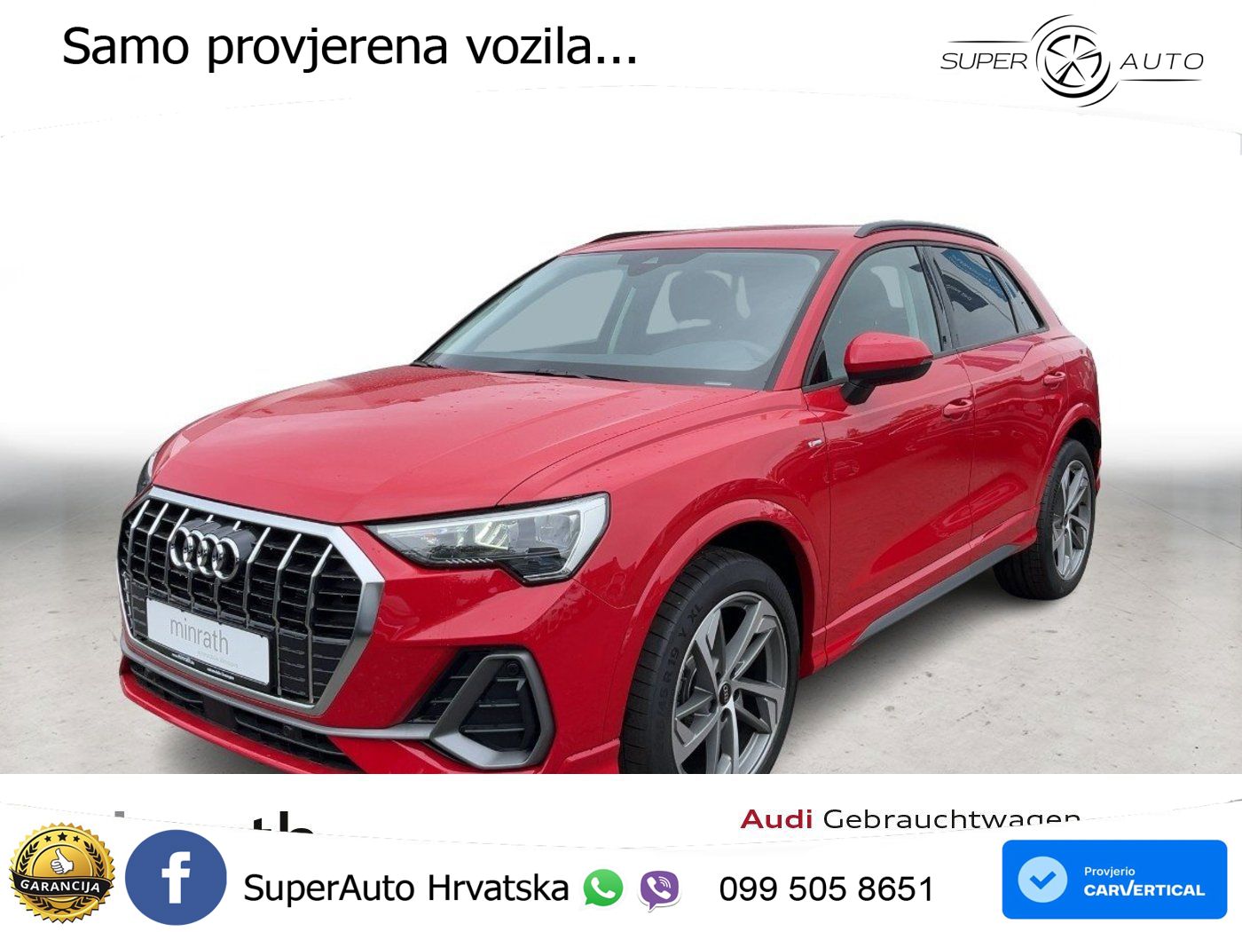 Audi Q3 35 TFSI (150 KS) S tronic S line LED+GR SJED+ACC