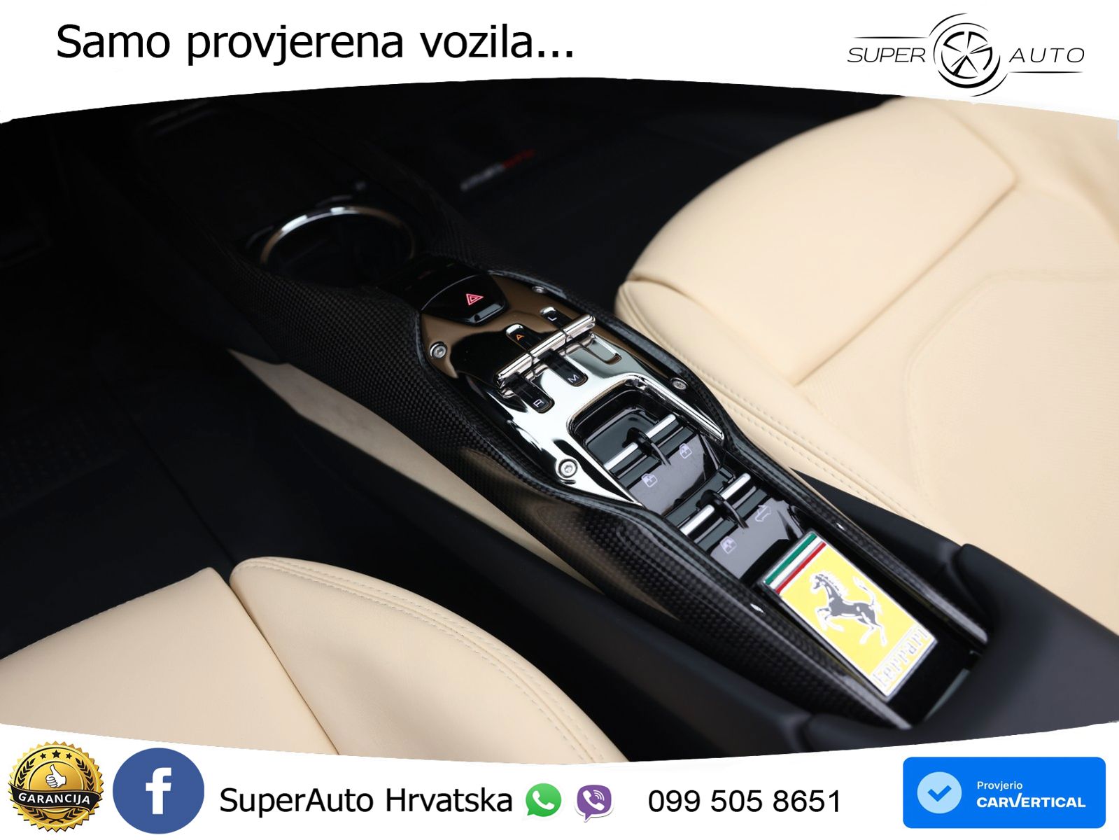 Ferrari 296 GTS 3.0 V6 (830 KS) F1 DCT ZRAČNI+ACC+GR SJED+KAM
