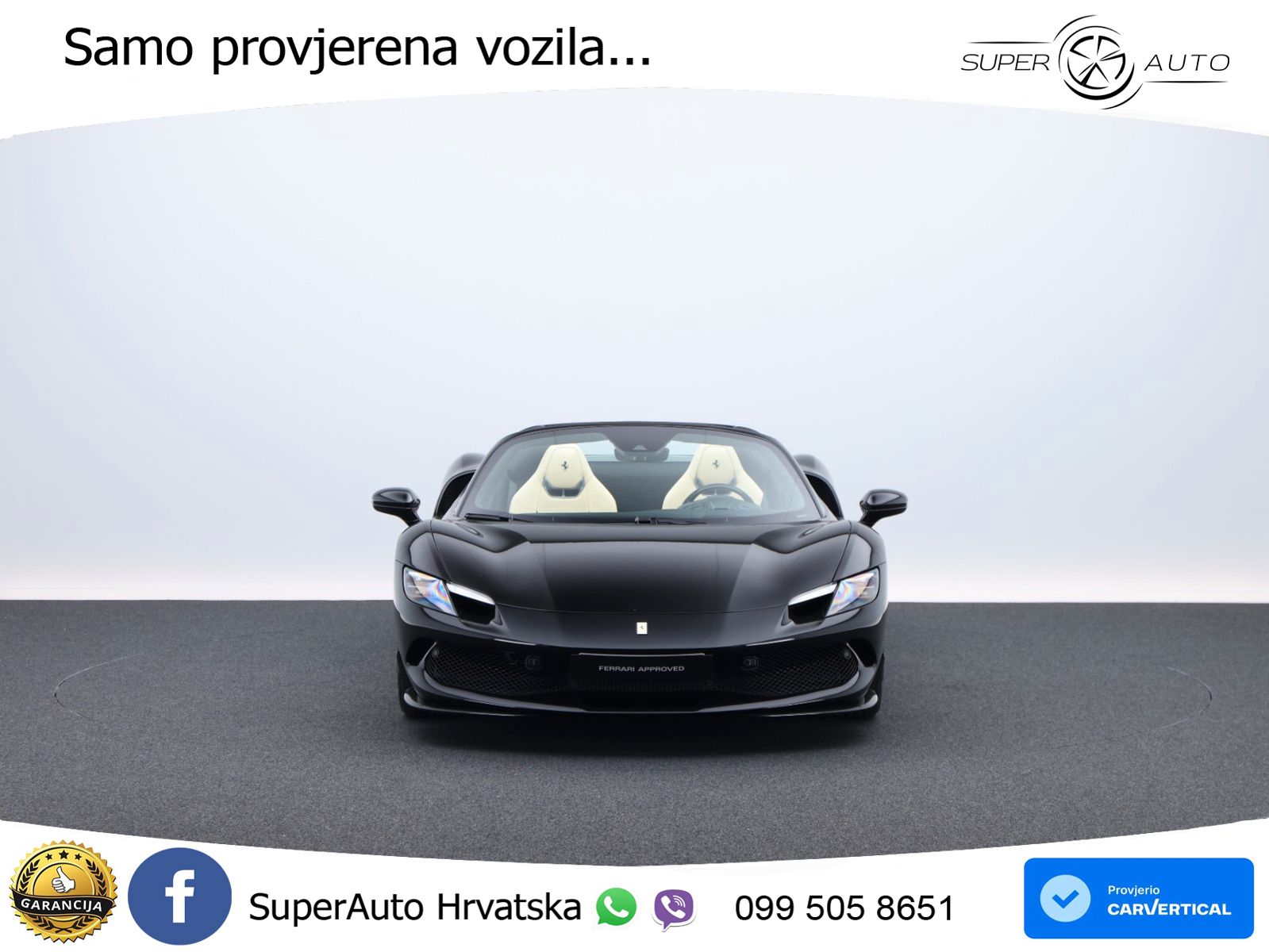 Ferrari 296 GTS 3.0 V6 (830 KS) F1 DCT ZRAČNI+ACC+GR SJED+KAM