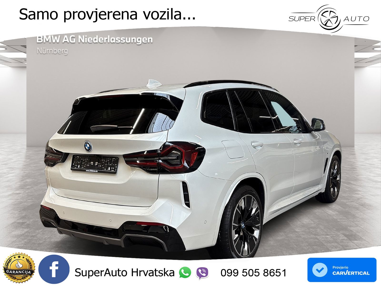 BMW iX3 80 kWh (286 KS) M Sport ACC+HEAD+GR SJED+360+PANO
