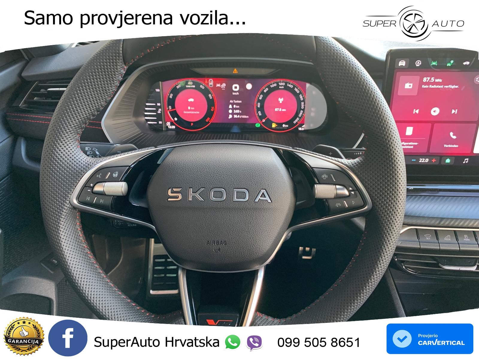 Škoda Octavia Combi RS 2.0 TSI (265 KS) DSG MATRIX+GR SJED+KAM